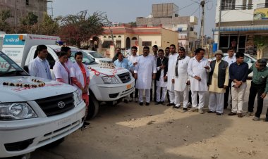 बीकानेर के विधानसभा क्षेत्र श्रीकोलायत को मिली दो नई ममता एक्सप्रेस -ऊर्जा मंत्री ने कहा दूरस्थ ग्रामीण क्षेत्रों में मिलेगी और बेहतर चिकित्सा सुविधा