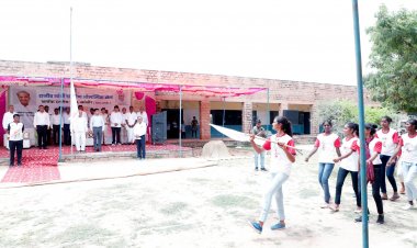 राजीव गांधी ग्रामीण खेलों के माध्यम से जिले की खेल प्रतिभाओं को मिलेगा वैश्विक मंच - श्रम राज्य मंत्री सांचौर जिले में हुआ ब्लॉक स्तरीय खेलों का शुभारंभ