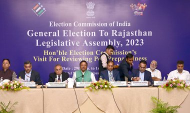 भारत निवार्चन आयोग ने की प्रदेश में चुनावी तैयारियों की समीक्षा