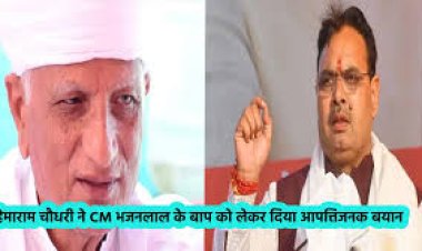 हेमाराम चौधरी के बयान पर विरोध तेज: भाजपा कार्यकर्ताओं ने पुतला जलाया, सार्वजनिक माफी की मांग