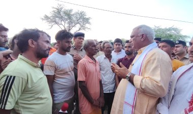 चंबल नदी में बाढ़ की स्थिति के बीच प्रभारी मंत्री जवाहर सिंह बेढम पहुंचे धौलपुर — राहत कार्यों की समीक्षा, सेना और प्रशासन की तत्परता की सराहना