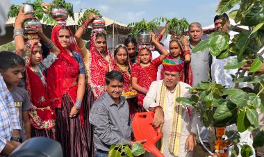 धांधिया के रेंदड़ी गांव में वृक्षारोपण कार्यक्रम आयोजित, जोगाराम पटेल बोले— “हरियाळो राजस्थान अभियान बन रहा जनआंदोलन”